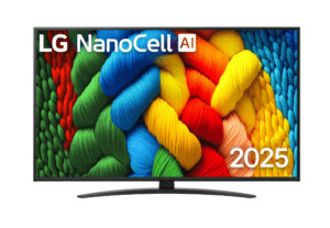 50" Телевизор LG 50NANO81A6A.ARUG черный NanoCell 3840x2160, 4K Ultra HD, 60 Гц, Wi-Fi, Smart TV, We 1