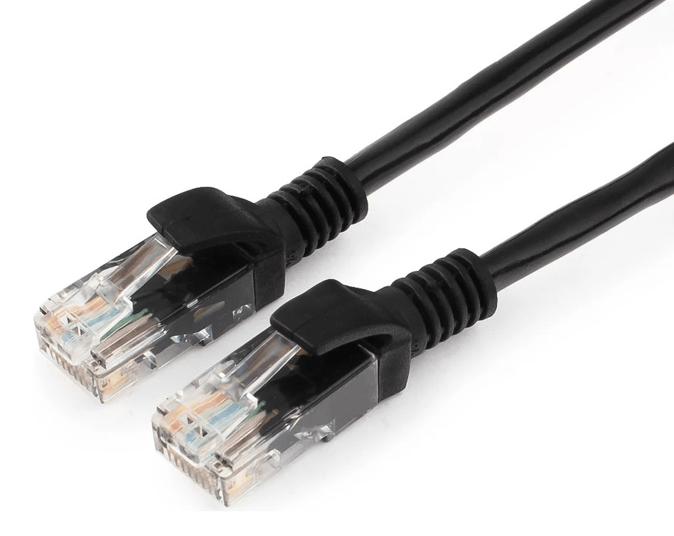 Патчкорд UTP Cablexpert PP12-15M/BK кат.5e, 15м, литой, многожильный (чёрный) 1 Патчкорд UTP Cablexpert PP12-15M/BK кат.5e, 15м, литой, многожильный (чёрный) 1