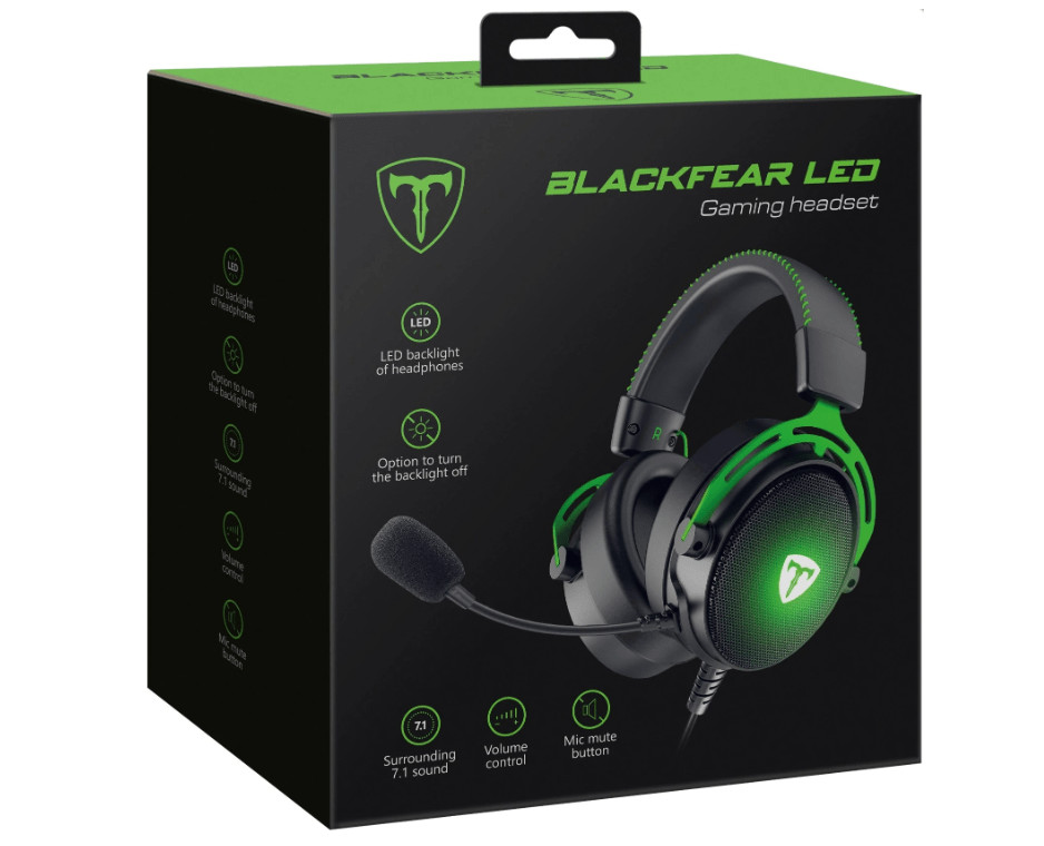 Гарнитура игровая T-Line BlackFear, черный 7 Гарнитура игровая T-Line BlackFear, черный 7