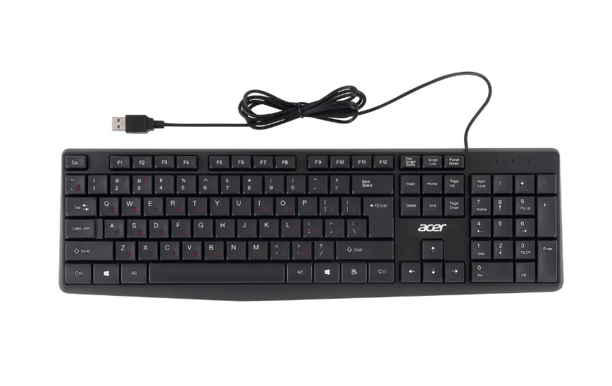 Клавиатура Acer OKW121, черный 7 Клавиатура Acer OKW121, черный 7