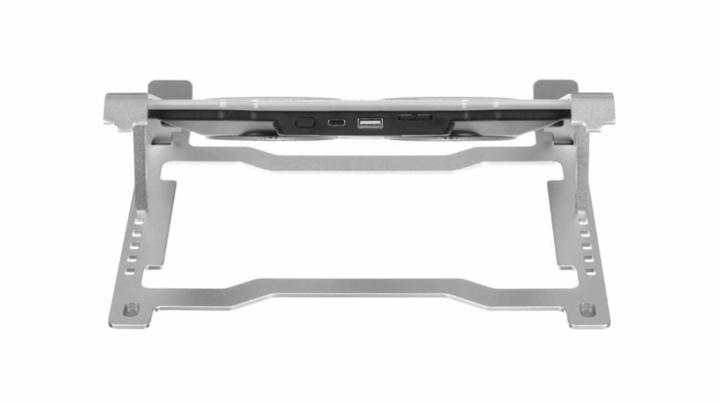 Охлаждающая подставка для ноутбука PANTEON CP-173 RGB Silver 9"-17,3", USB, 2 вентилятора 5 Охлаждающая подставка для ноутбука PANTEON CP-173 RGB Silver 9"-17,3", USB, 2 вентилятора 5