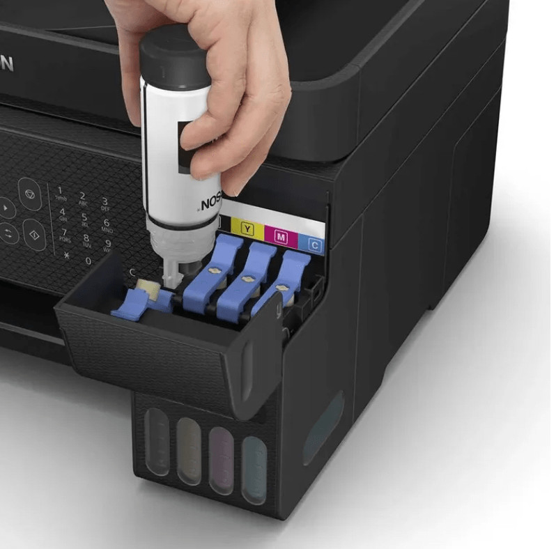 МФУ Epson L5290 Wi-Fi, черный (цветная печать, A4, 5760x1440 dpi, ч/б - 10 стр/мин (А4), факс, АПД, 5 МФУ Epson L5290 Wi-Fi, черный (цветная печать, A4, 5760x1440 dpi, ч/б - 10 стр/мин (А4), факс, АПД, 5