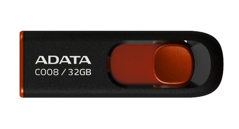 Флеш накопитель 32Gb USB 2.0 ADATA C008 красный/черный 2 Флеш накопитель 32Gb USB 2.0 ADATA C008 красный/черный 2