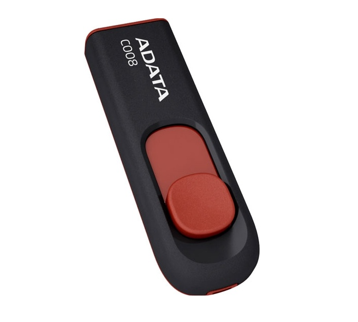 Флеш накопитель 32Gb USB 2.0 ADATA C008 красный/черный 1 Флеш накопитель 32Gb USB 2.0 ADATA C008 красный/черный 1