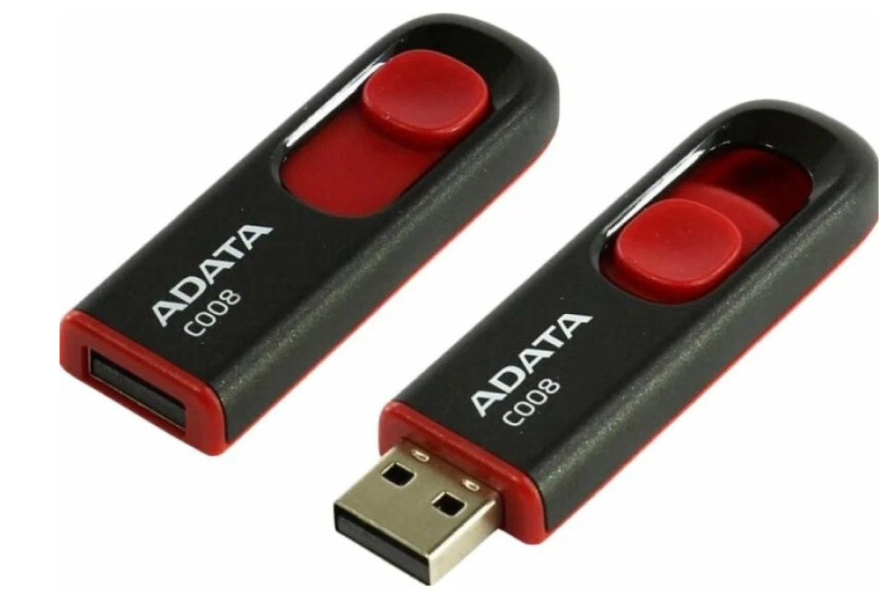 Флеш накопитель 32Gb USB 2.0 ADATA C008 красный/черный 3 Флеш накопитель 32Gb USB 2.0 ADATA C008 красный/черный 3