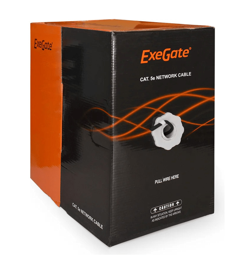 Кабель внешний витая пара Бухта 305м ExeGate UTP5e 4pr (0.51mm) CCA EX281819RUS 2 Кабель внешний витая пара Бухта 305м ExeGate UTP5e 4pr (0.51mm) CCA EX281819RUS 2