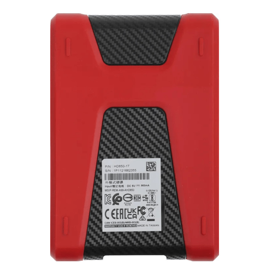 Внешний накопитель HDD 1Tb A-Data HD650 USB 3.1 (AHD650-1TU31-CRD), красный 4 Внешний накопитель HDD 1Tb A-Data HD650 USB 3.1 (AHD650-1TU31-CRD), красный 4
