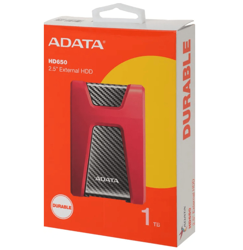 Внешний накопитель HDD 1Tb A-Data HD650 USB 3.1 (AHD650-1TU31-CRD), красный 6 Внешний накопитель HDD 1Tb A-Data HD650 USB 3.1 (AHD650-1TU31-CRD), красный 6