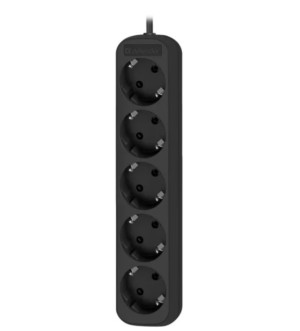 Удлинитель с заземлением Defender M518 1.8 м, 5 розеток 1