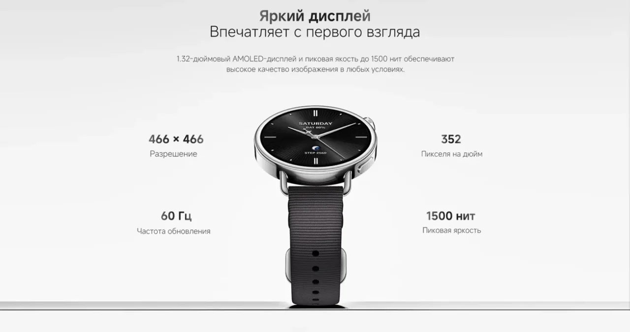 Смарт-часы Xiaomi Watch S4 41mm Leather Strap (White) 4