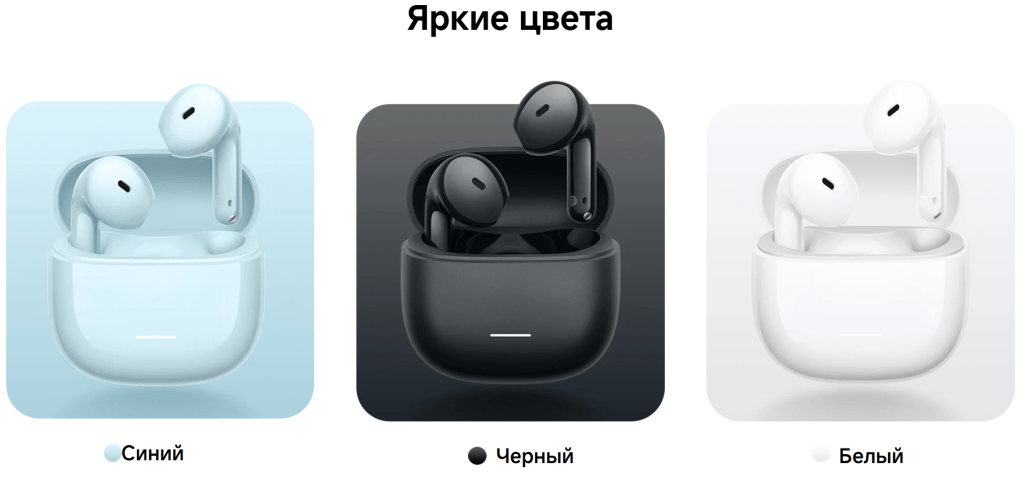 Беспроводные наушники REDMI Buds 8 Active голубые 3