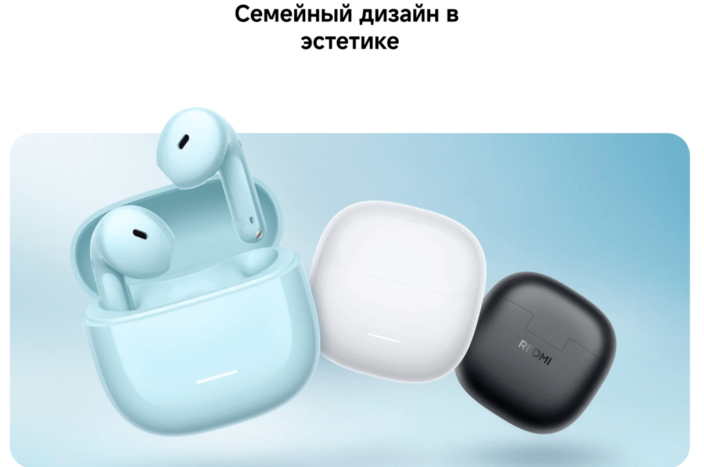 Беспроводные наушники REDMI Buds 8 Active голубые 2