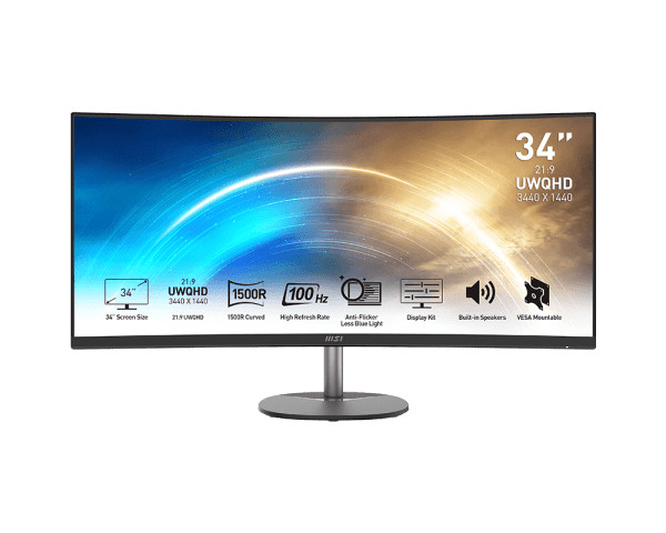 Монитор 34" MSI PRO MP341CQ черный (4K Ultra HD, 100Hz) 27 Монитор 34" MSI PRO MP341CQ черный (4K Ultra HD, 100Hz) 27