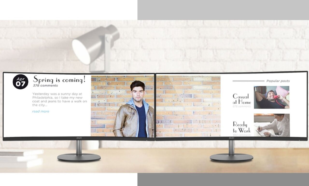 Монитор 34" MSI PRO MP341CQ черный (4K Ultra HD, 100Hz) 20