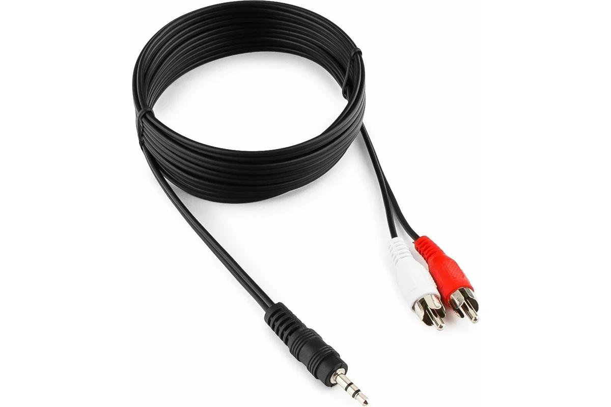 Кабель Audio 3.5мм/2*RCA Male-Male 2,5м Cablexpert CCA-458-2.5M 1 Кабель Audio 3.5мм/2*RCA Male-Male 2,5м Cablexpert CCA-458-2.5M 1