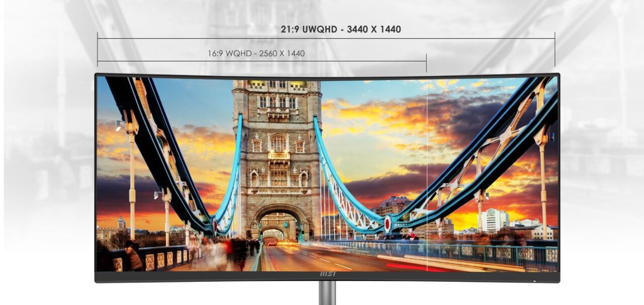 Монитор 34" MSI PRO MP341CQ черный (4K Ultra HD, 100Hz) 4