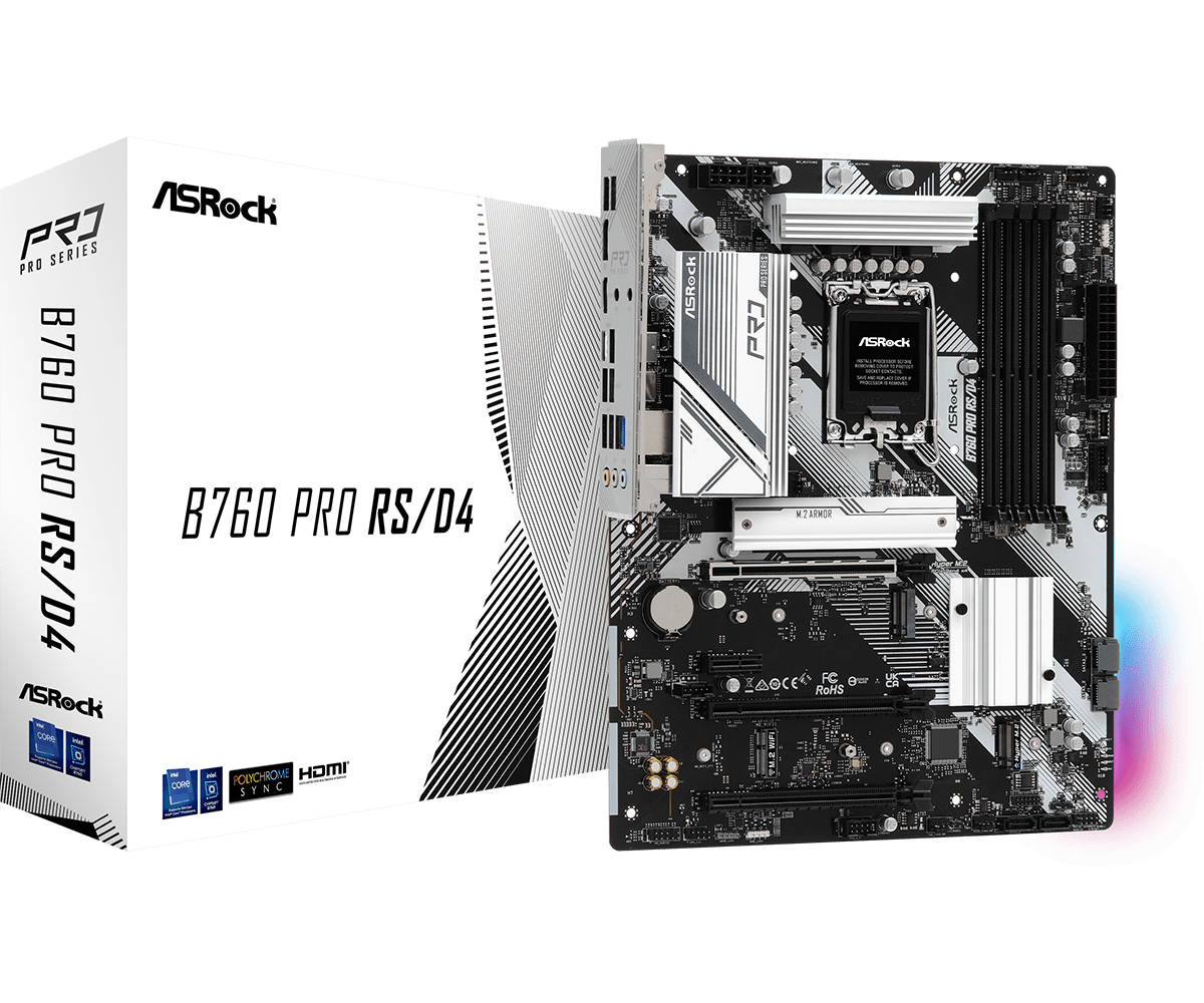 Материнская плата Asrock B760 Pro RS/D4 1 Материнская плата Asrock B760 Pro RS/D4 1