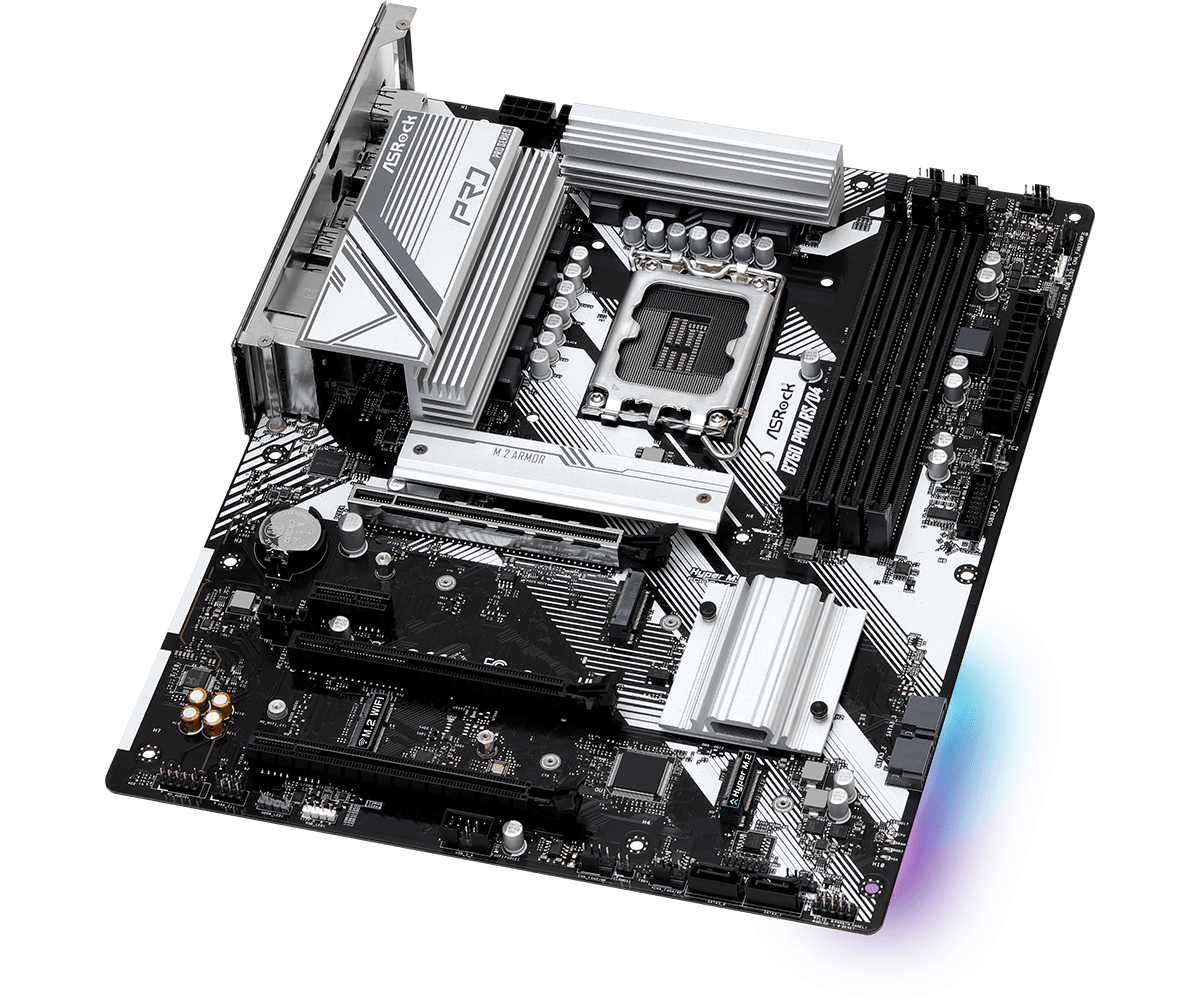 Материнская плата Asrock B760 Pro RS/D4 4 Материнская плата Asrock B760 Pro RS/D4 4