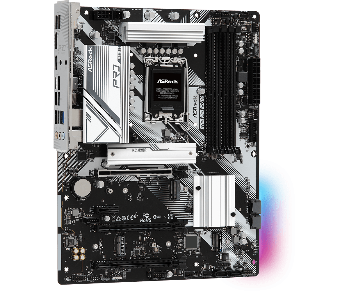 Материнская плата Asrock B760 Pro RS/D4 5 Материнская плата Asrock B760 Pro RS/D4 5