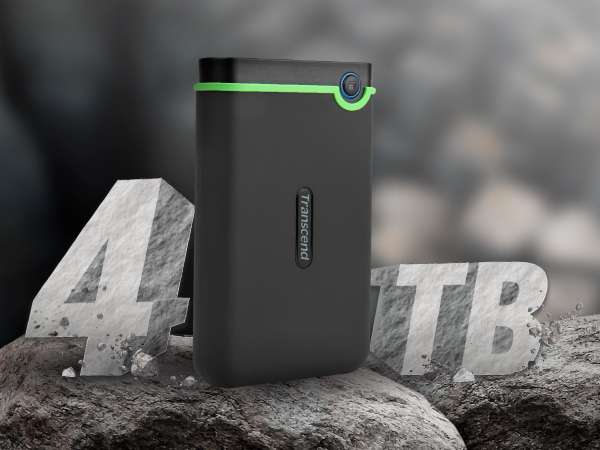 Внешний HDD 2TB Transcend StoreJet 25M3G (TS2TSJ25M3G), 2.5", USB 3.1, резиновый противоударный, Мил 5