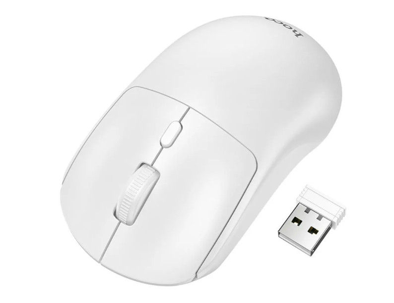 Мышка HOCO GM42 Platino 2.4G wireless mouse white 1 Мышка HOCO GM42 Platino 2.4G wireless mouse white 1