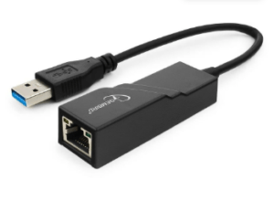 Проводной сетевой USB LAN адаптер Gembird NIC-U3, RJ45 10/100/1000Mbps USB 3.0 1