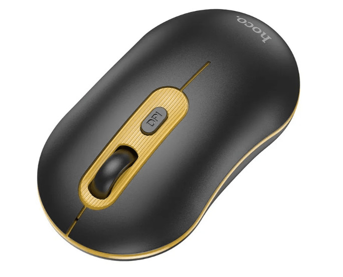 Мышка HOCO GM21 Platinum 2.4G business wireless mouse black yellow 2 Мышка HOCO GM21 Platinum 2.4G business wireless mouse black yellow 2