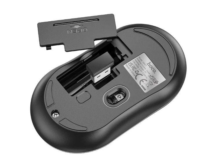 Мышка HOCO GM21 Platinum 2.4G business wireless mouse black yellow 3 Мышка HOCO GM21 Platinum 2.4G business wireless mouse black yellow 3