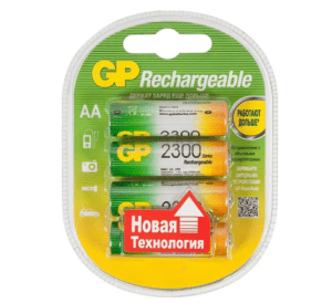 Аккумуляторные батарейки AA GP 2300mAh 230AAHC-2DECRC4 4шт 1