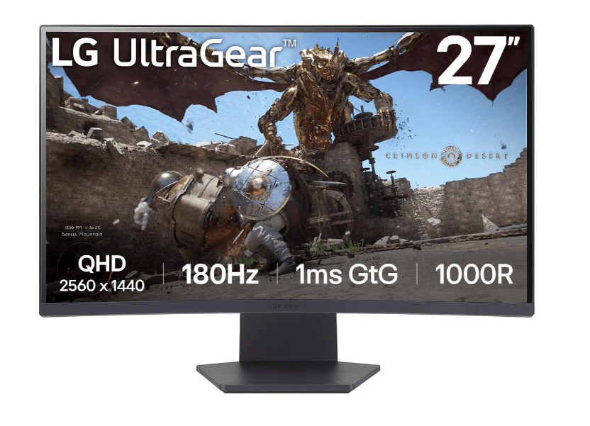 Монитор 27" LG 27GS60QC-B (QHD, 180Hz), изогнутый, черный 1 Монитор 27" LG 27GS60QC-B (QHD, 180Hz), изогнутый, черный 1