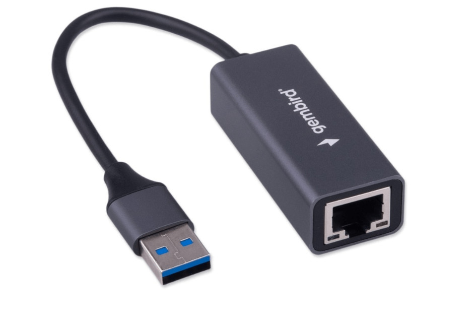 Проводной сетевой USB LAN адаптер Gembird NIC-U13, RJ45 10/100/1000/2500Mbps, USB 3.0, алюминий 1 Проводной сетевой USB LAN адаптер Gembird NIC-U13, RJ45 10/100/1000/2500Mbps, USB 3.0, алюминий 1
