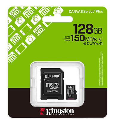 Карта памяти MicroSDXC UHS-I Card 128Gb Kingston Canvas Select Plus Class 10 SDCS3/128 (с адаптером) 3 Карта памяти MicroSDXC UHS-I Card 128Gb Kingston Canvas Select Plus Class 10 SDCS3/128 (с адаптером) 3