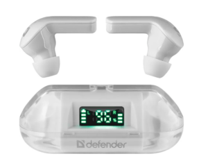 Bluetooth Гарнитура Defender Twins 916 белый,TWS 1