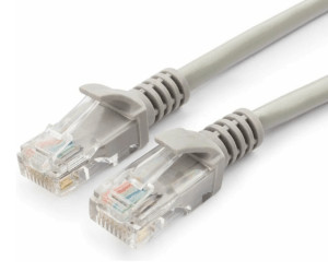 Патчкорд UTP Cablexpert PP12-1.5M кат.5e, 1.5м, литой, многожильный (серый) 1
