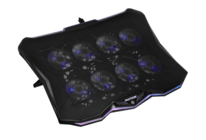 Охлаждающая подставка для ноутбука PANTEON CP-178 RGB Black 9"-18", USB, 8 вентиляторов 1