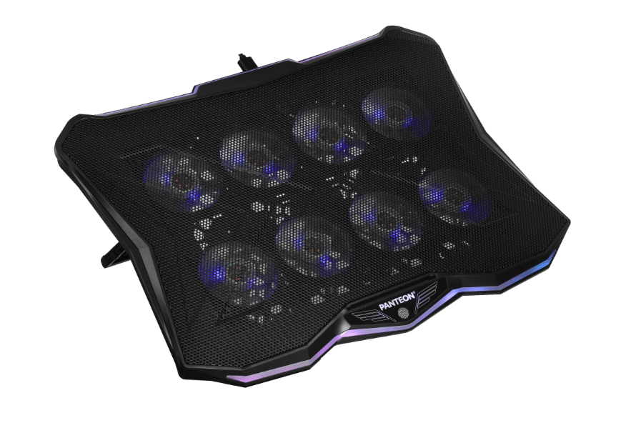 Охлаждающая подставка для ноутбука PANTEON CP-178 RGB Black 9"-18", USB, 8 вентиляторов 1 Охлаждающая подставка для ноутбука PANTEON CP-178 RGB Black 9"-18", USB, 8 вентиляторов 1