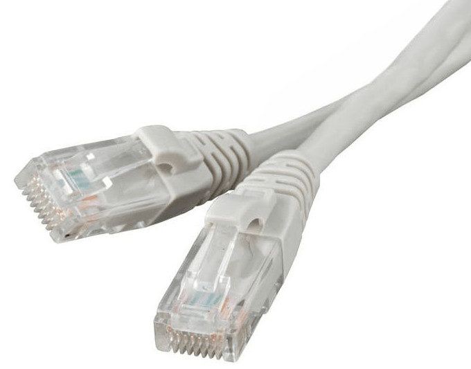 Патчкорд UTP Ripo T568B 4 пары кат.6, 10м, литой, многожильный (серый) 003-300162 1 Патчкорд UTP Ripo T568B 4 пары кат.6, 10м, литой, многожильный (серый) 003-300162 1