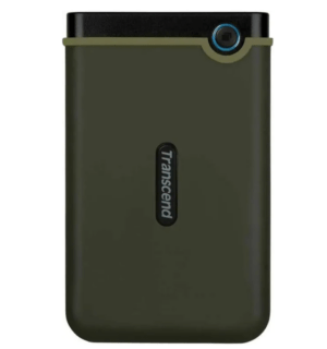 Внешний HDD 2TB Transcend StoreJet 25M3G (TS2TSJ25M3G), 2.5", USB 3.1, резиновый противоударный, Мил 1
