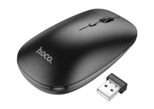 Мышка HOCO GM15 Art dual-mode business wireless mouse black 1 Мышка HOCO GM15 Art dual-mode business wireless mouse black 1