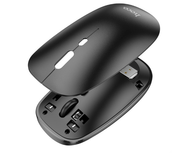Мышка HOCO GM15 Art dual-mode business wireless mouse black 3 Мышка HOCO GM15 Art dual-mode business wireless mouse black 3