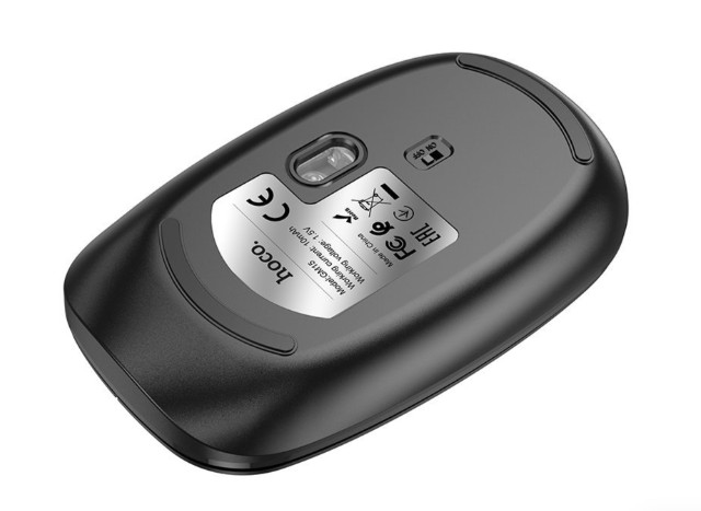 Мышка HOCO GM15 Art dual-mode business wireless mouse black 4 Мышка HOCO GM15 Art dual-mode business wireless mouse black 4