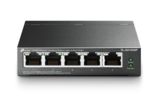 Коммутатор TP-Link TL-SG1005P 5port, неуправляемый, PoE 1