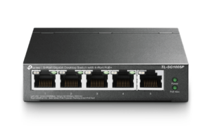 Коммутатор TP-Link TL-SG1005P 5port, неуправляемый, PoE 1