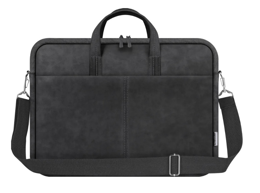 Сумка для ноутбука 15,6" Defender Solid, кожа, черный 4 Сумка для ноутбука 15,6" Defender Solid, кожа, черный 4