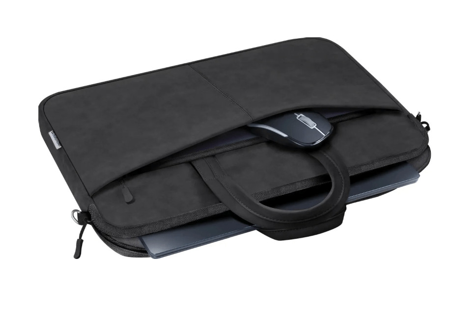 Сумка для ноутбука 15,6" Defender Solid, кожа, черный 6 Сумка для ноутбука 15,6" Defender Solid, кожа, черный 6