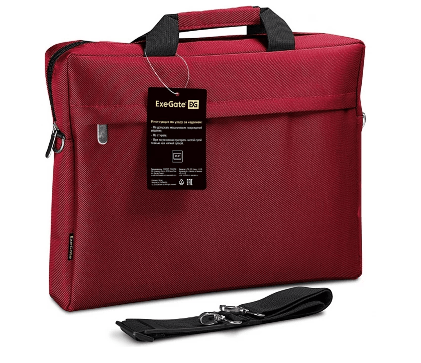 Сумка для ноутбука 15,6" ExeGate EX212299RUS Start S15 Red, красная 1 Сумка для ноутбука 15,6" ExeGate EX212299RUS Start S15 Red, красная 1