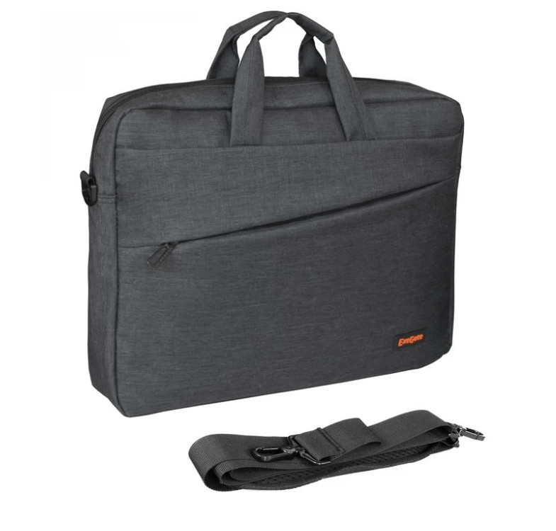 Сумка для ноутбука 15,6" ExeGate EX283435RUS Business ECC-045 Black, черная 1 Сумка для ноутбука 15,6" ExeGate EX283435RUS Business ECC-045 Black, черная 1