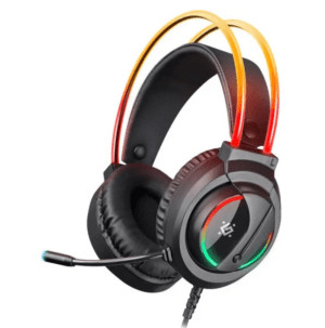 Гарнитура игровая Defender Flame RGB, с микрофоном, USB, черный 1