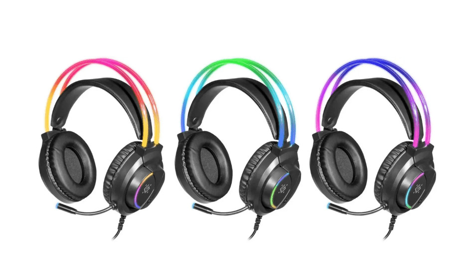Гарнитура игровая Defender Flame RGB, с микрофоном, USB, черный 7 Гарнитура игровая Defender Flame RGB, с микрофоном, USB, черный 7