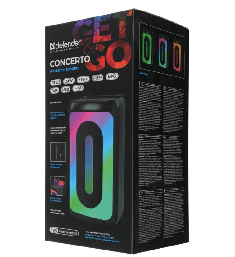 Портативная колонка Defender Concerto 10 Портативная колонка Defender Concerto 10